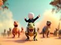 Žaidimas Stickman: Dinozaurų arena  internete