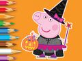 Žaidimas Spalvinimo knyga: Peppa Pig Helovinas  internete