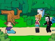 Žaidimas „Mine World Adventure“.  internete