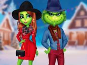 Žaidimas „Grinch“ poros šventinis suknelė  internete