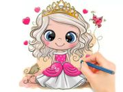 Žaidimas Spalvinimo knyga: Chibi Doll Princess  internete