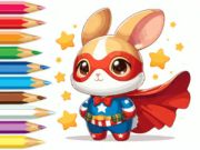 Žaidimas Spalvinimo knyga: Super Rabbit  internete