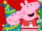 Žaidimas Dėlionė: Kiaulės Peppa Kalėdų ruošimasis  internete