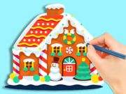 Žaidimas Spalvinimo knyga: Gingerbread Hut  internete