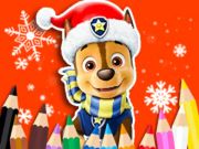 Žaidimas Spalvinimo knyga: „Paw Patrol Christmas“  internete