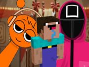 Žaidimas „NextBots“ „Minecraft“ kalmarų žaidime „Sprunki“  internete