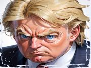 Žaidimas Juokingi veido karai Trumpas vs Kim  internete