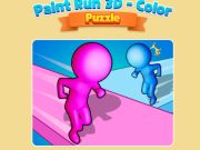 Žaidimas Dažų bėgimas 3D - spalvų dėlionė  internete