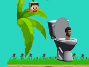 Žaidimas Besisukantis „Skibidi“ tualetas „Flappy Minecraft“  internete