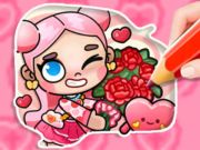 Žaidimas Spalvinimo knyga: „Avatar Valentine“  internete