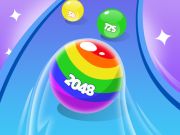 Žaidimas 2048 Bėk puošnūs kamuoliai  internete