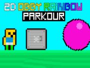 Žaidimas 2d obby vaivorykštės parkour  internete