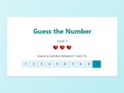 Žaidimas Atspėk numerį  internete