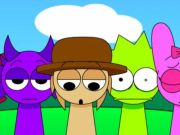 Žaidimas „Sprunki Pyramixed“ - baigtos animacijos  internete