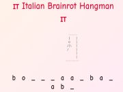 Žaidimas Italijos „Brainrot Hangman“!  internete
