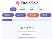Žaidimas „BrainCalc“ internete