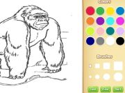 Žaidimas Zoologijos sodo gyvūnai dažymo knyga vaikams internete