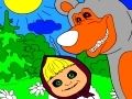 Žaidimas Masha ir lokys miške  internete