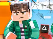 Žaidimas Jigsaw dėlionė: kalmarų žaidimas „Minecraft“ internete