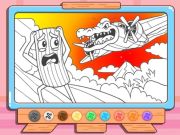 Žaidimas Spalvinimo knyga: Bombardino Crocodilo internete