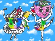 Žaidimas Spalvinimo knyga vaikams: „Ballerina Cappuccina“ internete