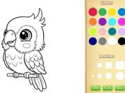 Žaidimas Kawaii gyvūnų dažymo knyga internete