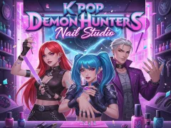 Žaidimas K Pop Demon Hunters Nail Studio internete