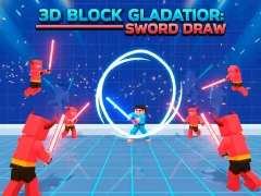 Žaidimas 3D Block Gladiator: Sword Draw internete
