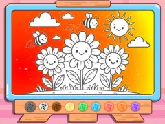 Žaidimas Coloring Book: Happy Flower internete