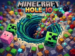Žaidimas Minecraft Hole IO internete