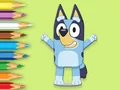 Žaidimas Coloring Book: Happy Bluey internete