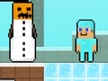 Žaidimas Noob vs Pro Snowman internete