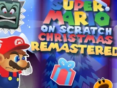Žaidimas Super Mario on Scratch Christmas Remastered internete