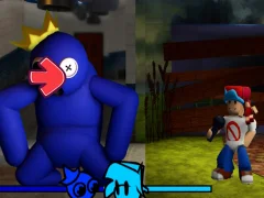 Žaidimas FNF vs Rainbow Friends internete