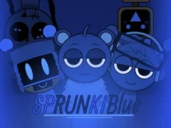 Žaidimas Sprunki Blue Mod internete
