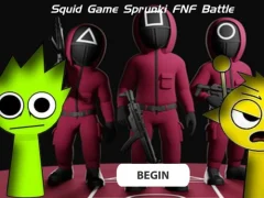 Žaidimas Squid Game Sprunki Fnf Battle internete