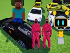 Žaidimas Minecraft Squid Sprunki Drift Multiplayer internete