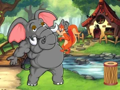 Žaidimas Squirrel Trapped To Giant Elephant internete