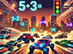 Žaidimas Mathematics Racing internete
