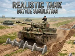 Žaidimas Realistic Tank Battle Simulation internete