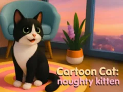 Žaidimas Cartoon Сat: naughty kitten internete