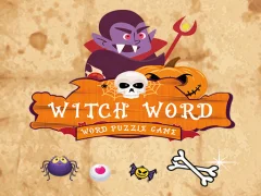 Žaidimas Witch Word Halloween Puzzel Game internete