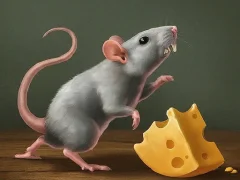 Žaidimas You have to eat cheese internete