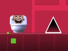 Žaidimas Geometry Dash Skibidi Toilet internete