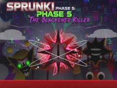 Žaidimas Sprunki Phase 5: The Blackened Killer internete