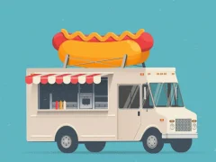 Žaidimas Food Trucks Jigsaw internete