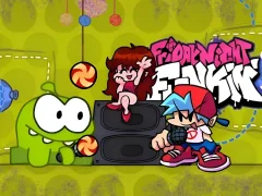 Žaidimas Friday Night Funkin VS Om Nom from Cut The Rope internete