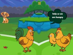 Žaidimas Feed Hungry Hen Family internete