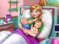 Žaidimas Ice Princess Twins Birth internete