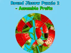 Žaidimas Round jigsaw Puzzle 2 - Assemble Fruits internete